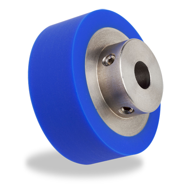 Urethane drive roller example with hub.